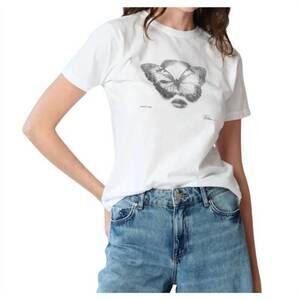 NEW CPRESS STUDIO flight risk tee top in white